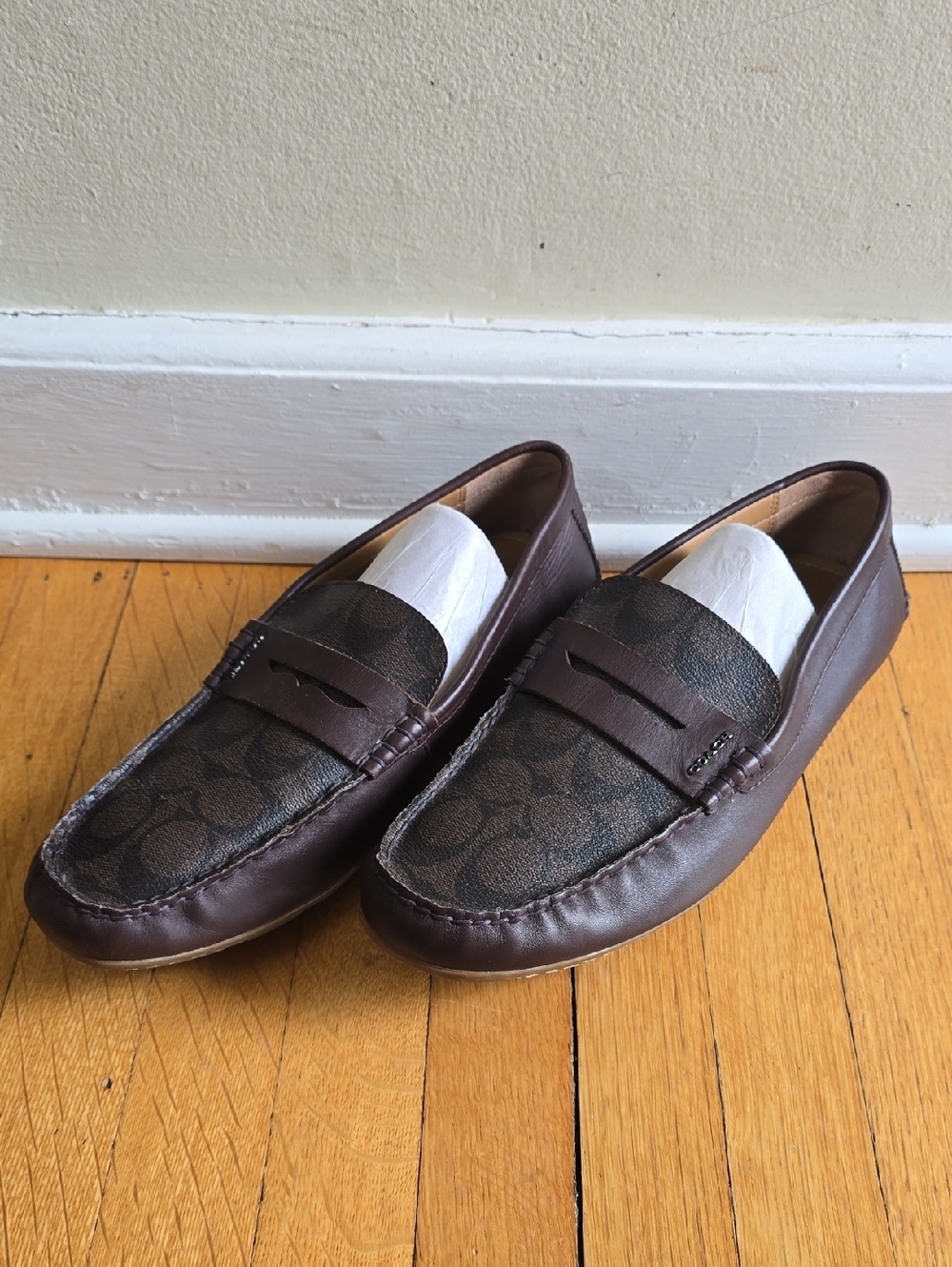 Coach, Signature Collon Driver, Mahogany, EUC, Men's 9